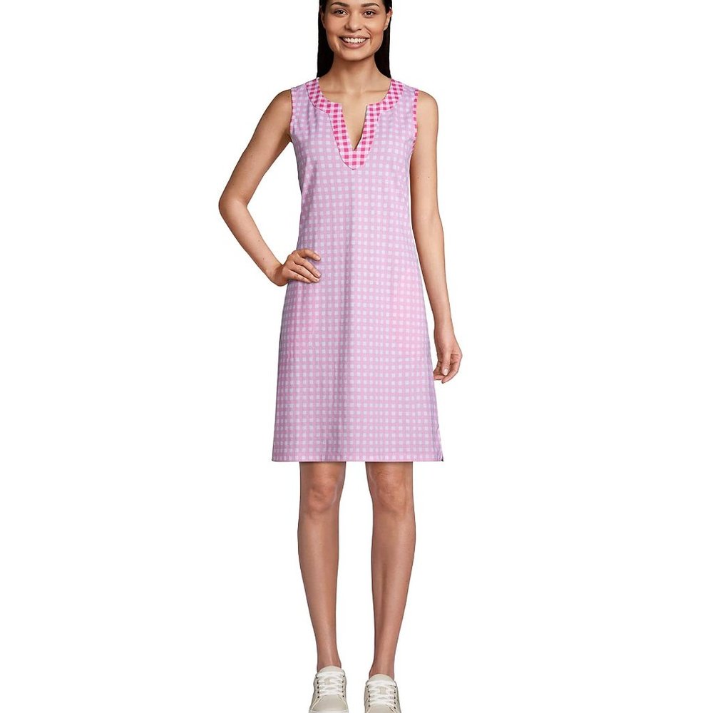 NWT Lands' End Draper James Women's Cotton Jersey Sleeveless Coverup $80 HH243